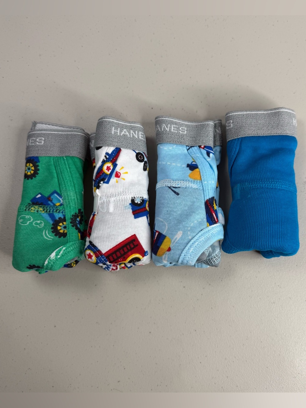 Hanes Toddler Boys 4T Potty Trainer Boxer Briefs 4 Pack Multicolor